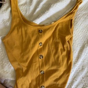 Cute mustard tank top